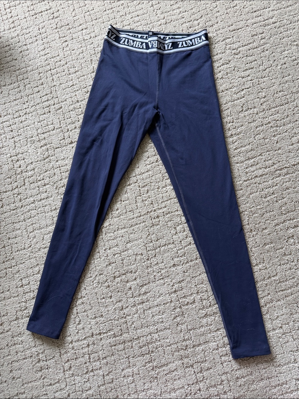 Zumba waistband navy leggings
